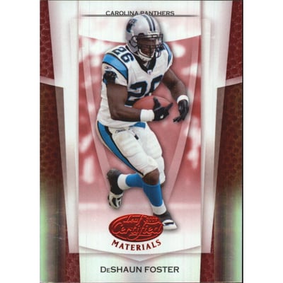 2007 Leaf Certified Materials Mirror Red #44 DeShaun Foster