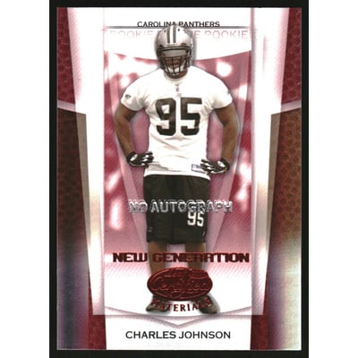 2007 Leaf Certified Materials Mirror Red Signatures #156 Charles Johnson EXCH