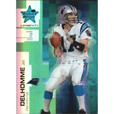 2007 Leaf Rookies and Stars Longevity Emerald #29 Jake Delhomme