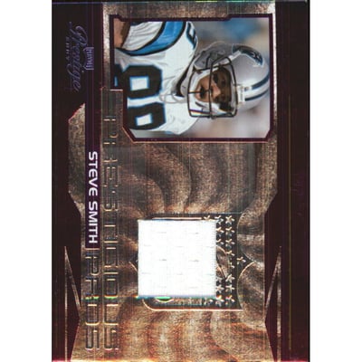 2007 Playoff Prestige Prestigious Pros Materials Purple #40 Steve Smith