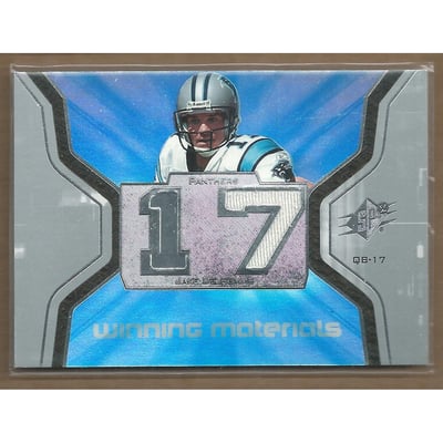 2007 SPx Winning Materials Jersey Number #WMJD1 Jake Delhomme