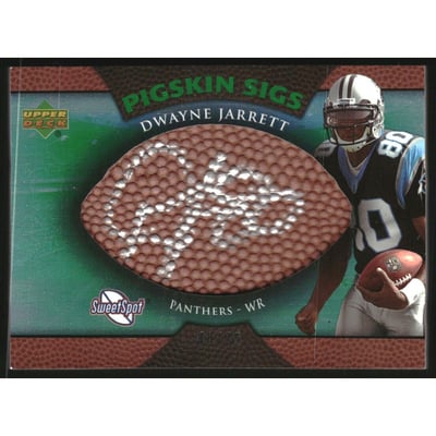 2007 Sweet Spot Pigskin Signatures Green 75 #DJ Dwayne Jarrett