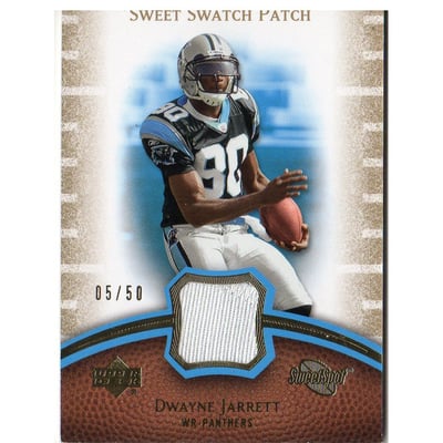 2007 Sweet Spot Sweet Swatch Jersey Patches #SSDJ Dwayne Jarrett