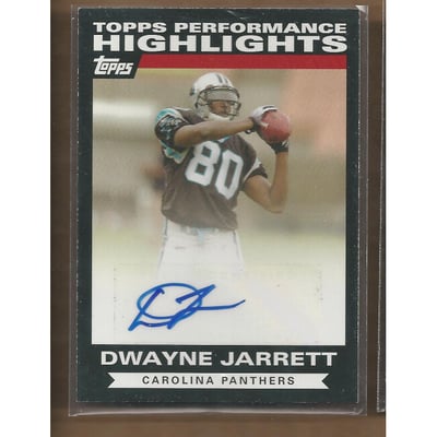 2007 Topps Performance Highlights Autographs #THADJ Dwayne Jarrett C