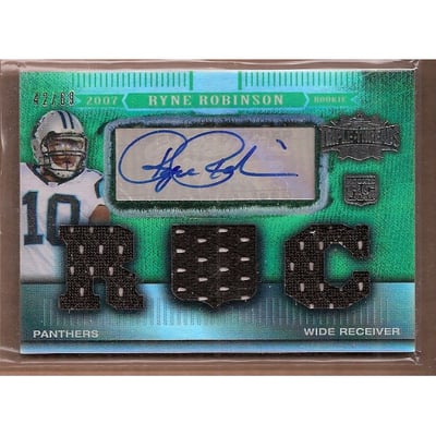 2007 Topps Triple Threads Emerald #145 Ryne Robinson JSY AU