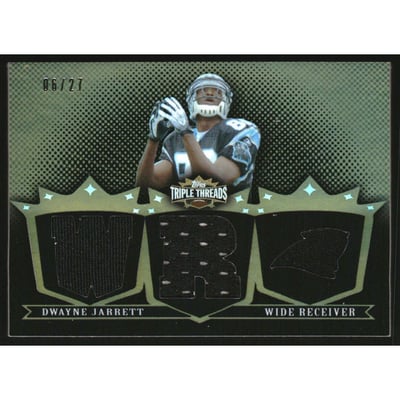 2007 Topps Triple Threads Relic Sepia #TTR30 Dwayne Jarrett