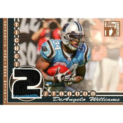 2007 Topps TX Exclusive Ticket 2 Stardom Jersey Patch #DW DeAngelo Williams