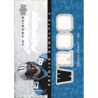 2007 Upper Deck Premier Remnants Quad #PR4DJ Dwayne Jarrett