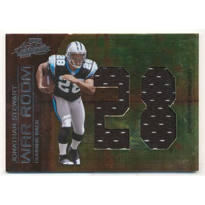 2008 Absolute Memorabilia War Room Materials Oversize Jersey Number #22 Jonathan Stewart