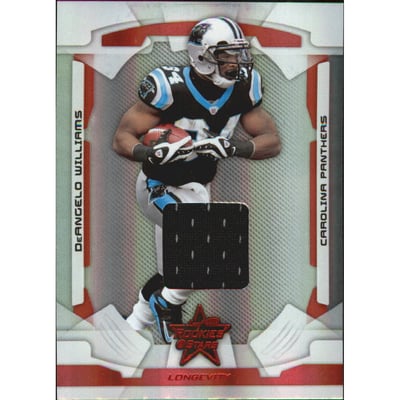 2008 Leaf Rookies and Stars Longevity Materials Ruby #14 DeAngelo Williams/350