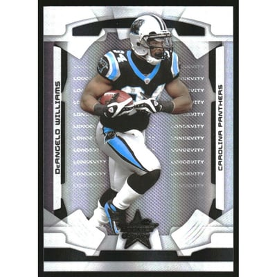 2008 Leaf Rookies and Stars Longevity Parallel Black #14 DeAngelo Williams