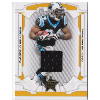 2008 Leaf Rookies and Stars Materials Gold #14 DeAngelo Williams