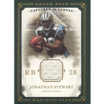 2008 UD Masterpieces Captured on Canvas Jerseys #CC39 Jonathan Stewart