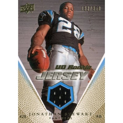 2008 Upper Deck Rookie Jerseys Gold #UDRJJS Jonathan Stewart