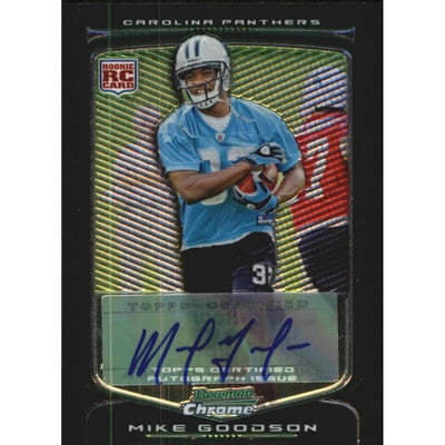 2009 Bowman Chrome Rookie Autographs #151 Mike Goodson E
