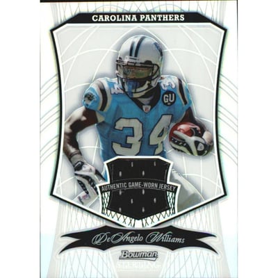 2009 Bowman Sterling Refractors #80A DeAngelo Williams JSY