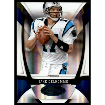 2009 Certified Mirror Blue #19 Jake Delhomme