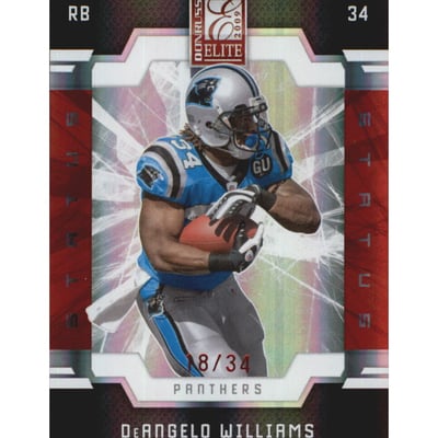 2009 Donruss Elite Status #14 DeAngelo Williams/34
