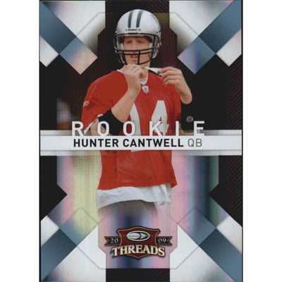 2009 Donruss Threads Platinum Holofoil #143 Hunter Cantwell