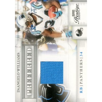 2009 Playoff Prestige Preferred Materials #3 DeAngelo Williams