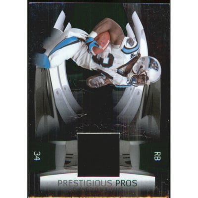 2009 Playoff Prestige Prestigious Pros Materials Green #14 DeAngelo Williams