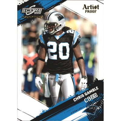 2009 Score Inscriptions Artist's Proof #39 Chris Gamble