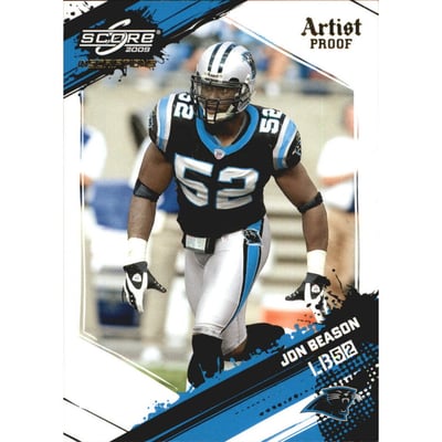 2009 Score Inscriptions Artist's Proof #43 Jon Beason