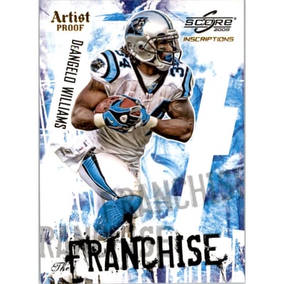 2009 Score Inscriptions Franchise Artist's Proof #10 DeAngelo Williams