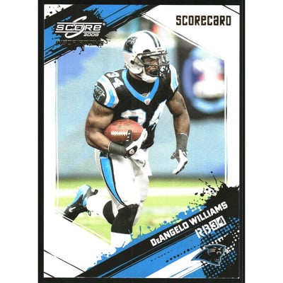 2009 Score Inscriptions Scorecard #41 DeAngelo Williams