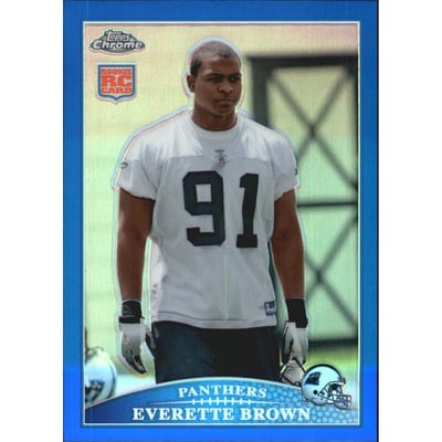 2009 Topps Chrome Blue Refractors #TC149 Everette Brown