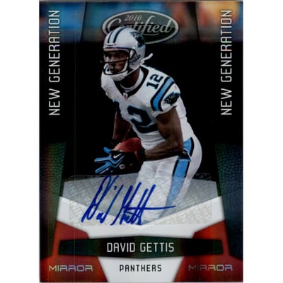 2010 Certified Mirror Red Signatures #196 David Gettis/250