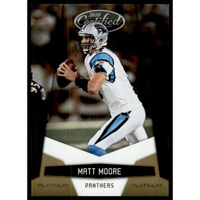 2010 Certified Platinum Gold #21 Matt Moore