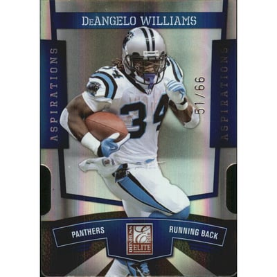 2010 Donruss Elite Aspirations #13 DeAngelo Williams/66