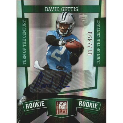 2010 Donruss Elite Turn of the Century Autographs #106 David Gettis/499