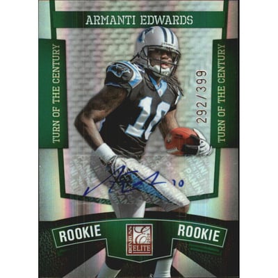 2010 Donruss Elite Turn of the Century Autographs #150 Armanti Edwards/399