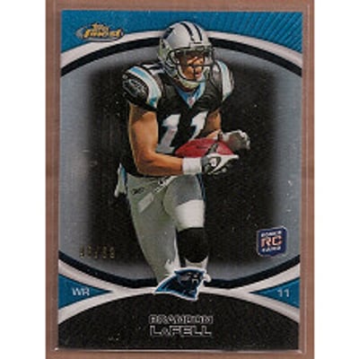 2010 Finest Black Refractors #104 Brandon LaFell