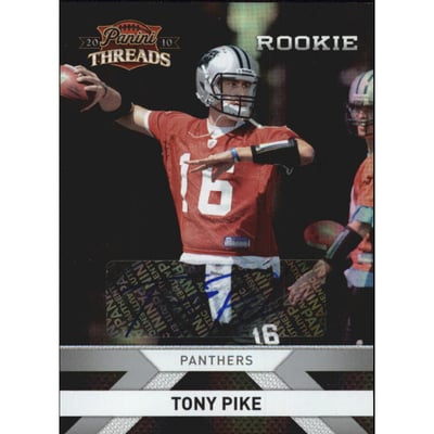 2010 Panini Threads Autographs Silver #292 Tony Pike/499