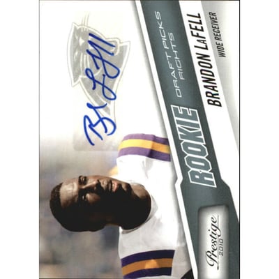 2010 Prestige Draft Picks Rights Autographs #212 Brandon LaFell/299