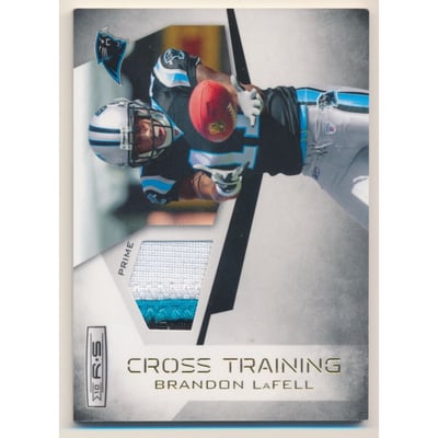2010 Rookies and Stars Crosstraining Materials Prime #31 Brandon LaFell
