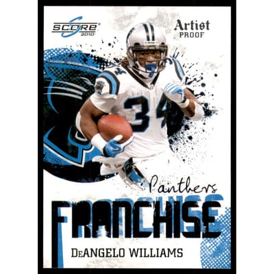 2010 Score Franchise Artist's Proof #6 DeAngelo Williams