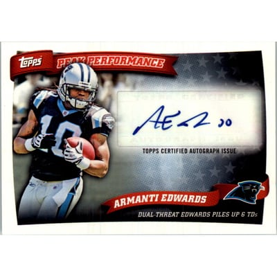 2010 Topps Peak Performance Autographs #PPAAE Armanti Edwards