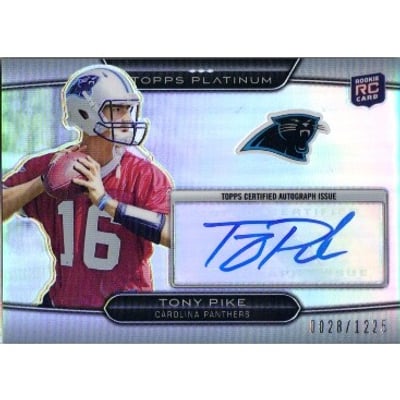 2010 Topps Platinum Rookie Autographs #11 Tony Pike/1225