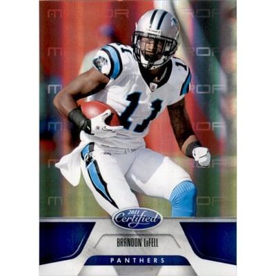 2011 Certified Mirror Blue #22 Brandon LaFell