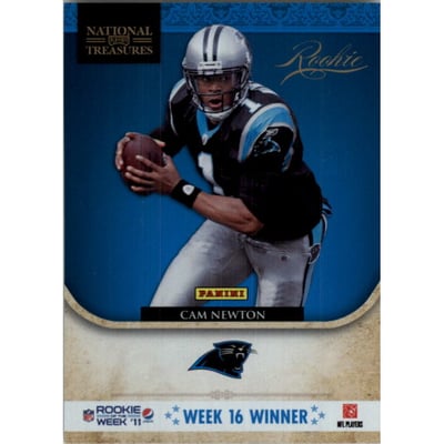 2011 Panini Pepsi Rookie of the Week #16 Cam Newton Natl Treas