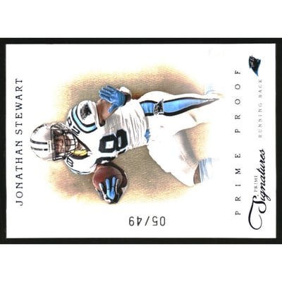 2011 Prime Signatures Prime Proof Blue #102 Jonathan Stewart