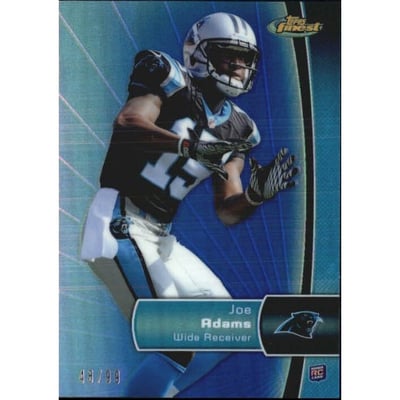 2012 Finest Blue Refractors #127 Joe Adams