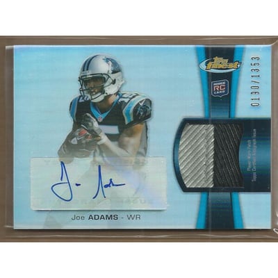 2012 Finest Rookie Patch Autographs Refractors #RAPJA Joe Adams/1353