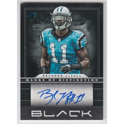 2012 Panini Black Marks of Distinction #39 Brandon LaFell/75