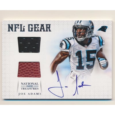 2012 Panini National Treasures NFL Gear Combos Signatures #15 Joe Adams