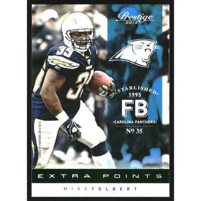 2012 Prestige Extra Points Green #164 Mike Tolbert